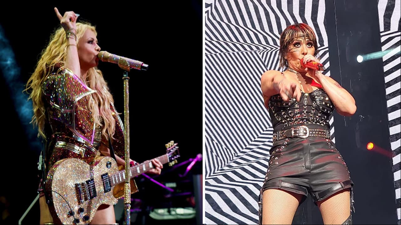 Ale Guzmán y Paulina Rubio sorprenden al público con icónicos looks