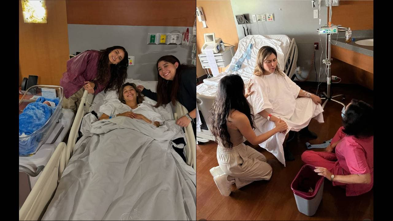 Aislinn Derbez muestra el parto de su hermana Michelle