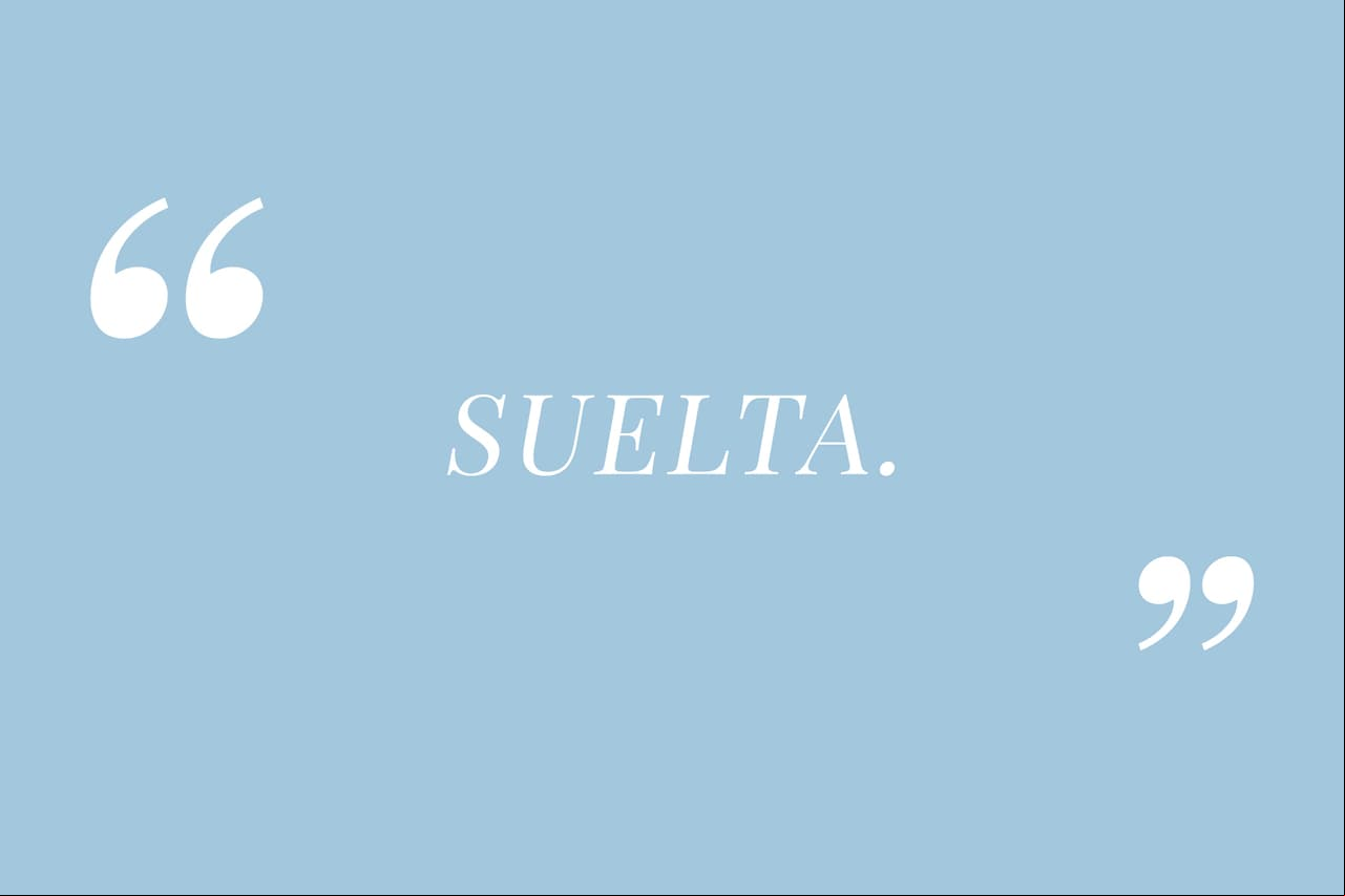 La falta de confianza en uno mismo suele provenir cuando uno está apegado a cierta situación o persona. Practica este mantra que consiste en una sola palabra cuyo poder radica en la habilidad de poder dejar ir. ¡SUELTA! Para sentir una mayor potencia, inhala profundamente y cuando exhales enuncia el mantra.