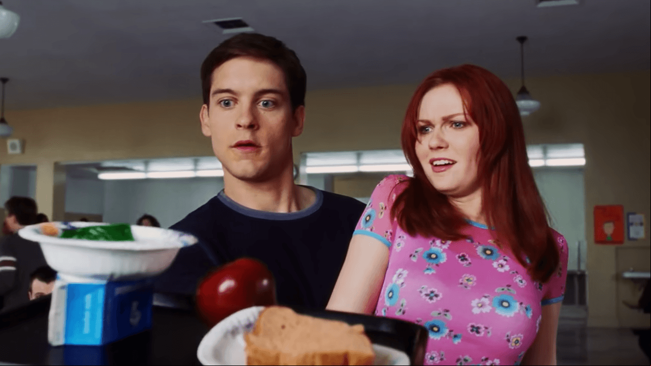 La escena de la cafetería en la película 'Spider-Man' (2002) no fue CGI.