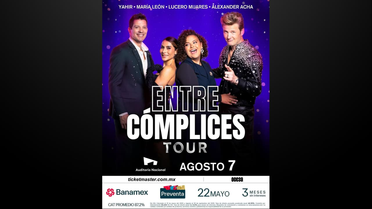 Entre Cómplices Tour arrancará en agosto