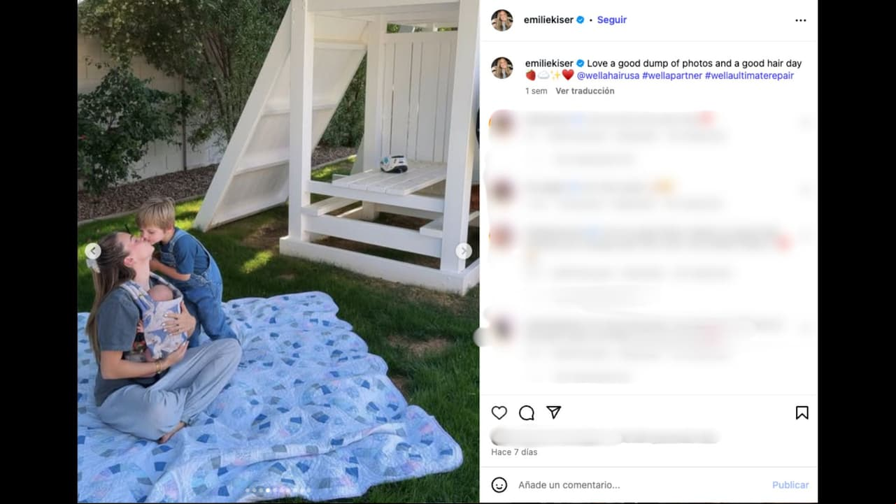 El 12 de mayo fue la última publicación que hizo Emilie Kiser en Instagram