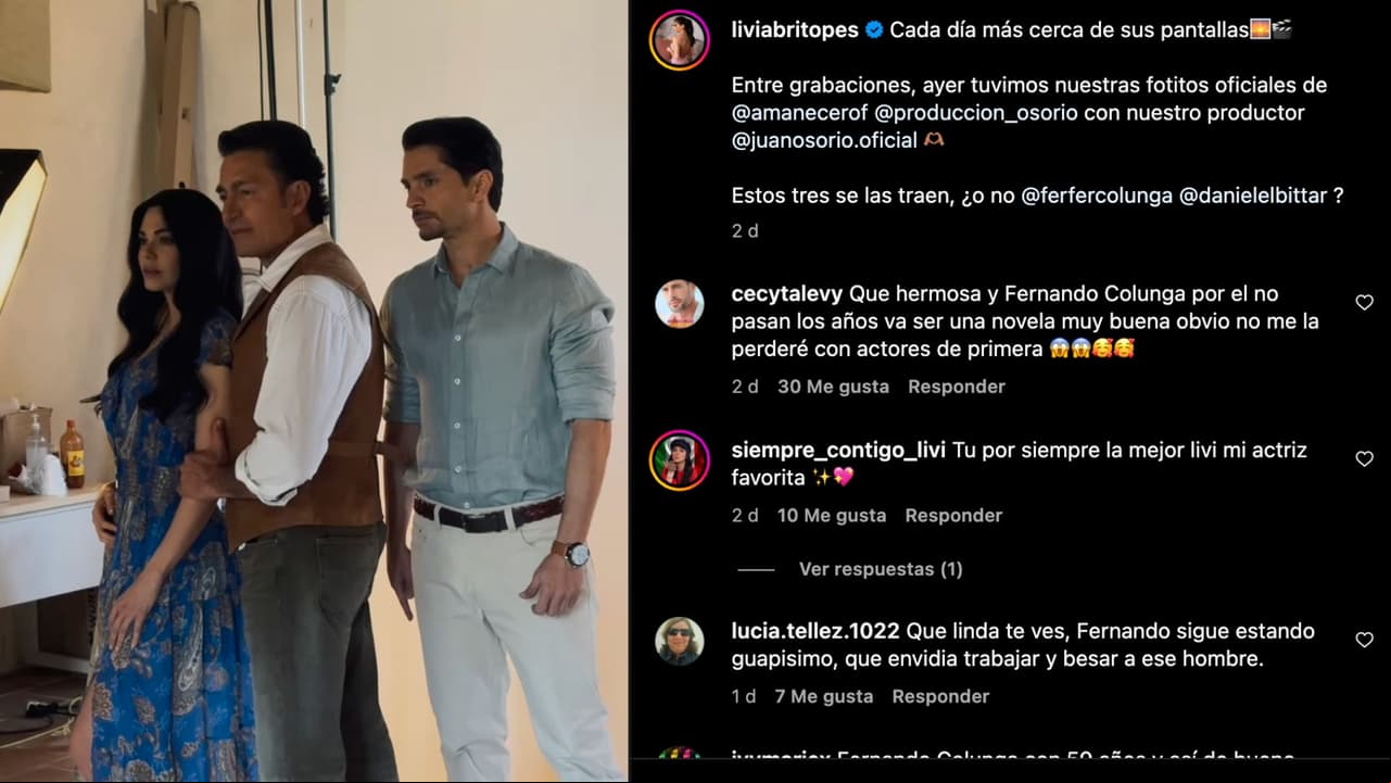 Livia Brito, Fernando Colunga y Daniel Elbittar estelarizan 'Amanecer'