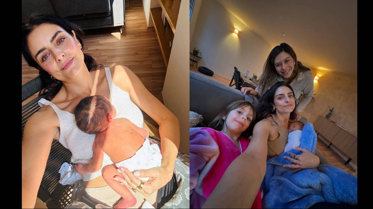 Aislinn Derbez presumió al nuevo bebé de su familia